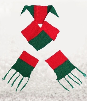 Bufanda Navideña Tejida      