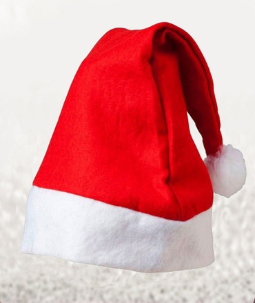 Gorro Navideño Rojo en fieltro