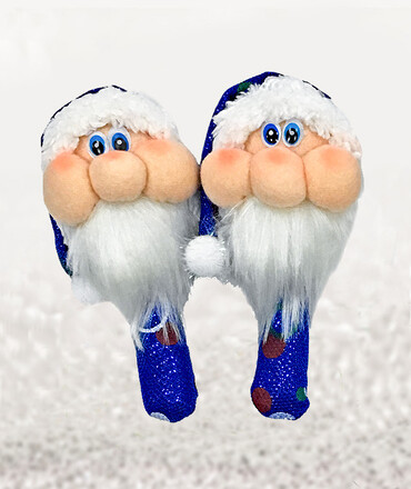 Maracas Papá Noel azul       